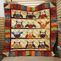 Owl Quilt Blanket Dhc0910725Vt and Home Decor