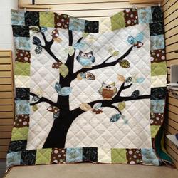Owl Quilt Blanket Dhc0910739Vt and Home Decor