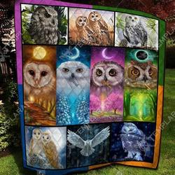 Owl Quilt Blanket Dhc13121439Vt and Home Decor