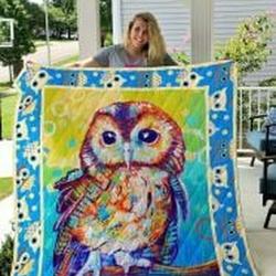 Owl Quilt Blanket Lukhib Dhc0301759Dd and Home Decor