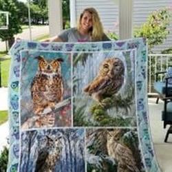 Owl Quilt Blanket Lukiaj Dhc0301745Dd and Home Decor