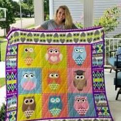 Owl Quilt Blanket Lukxr0 Dhc0301747Dd and Home Decor