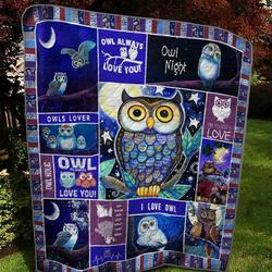 Owl Quilt Tdhju and Home Decor
