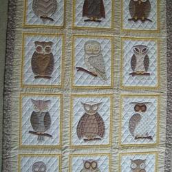 Owl Quilt Tdhlp and Home Decor