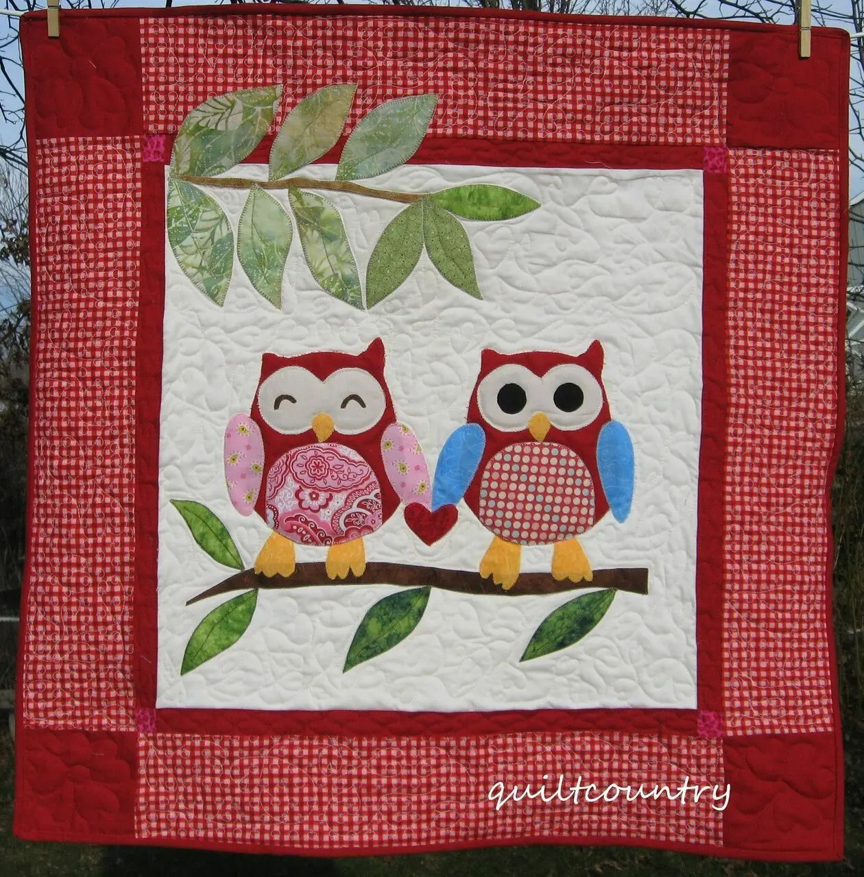 Owl Quilt Tdhta and Home Decor