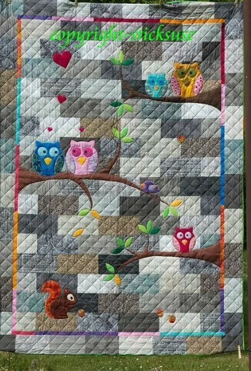 Owl Quilt Tdhxq and Home Decor