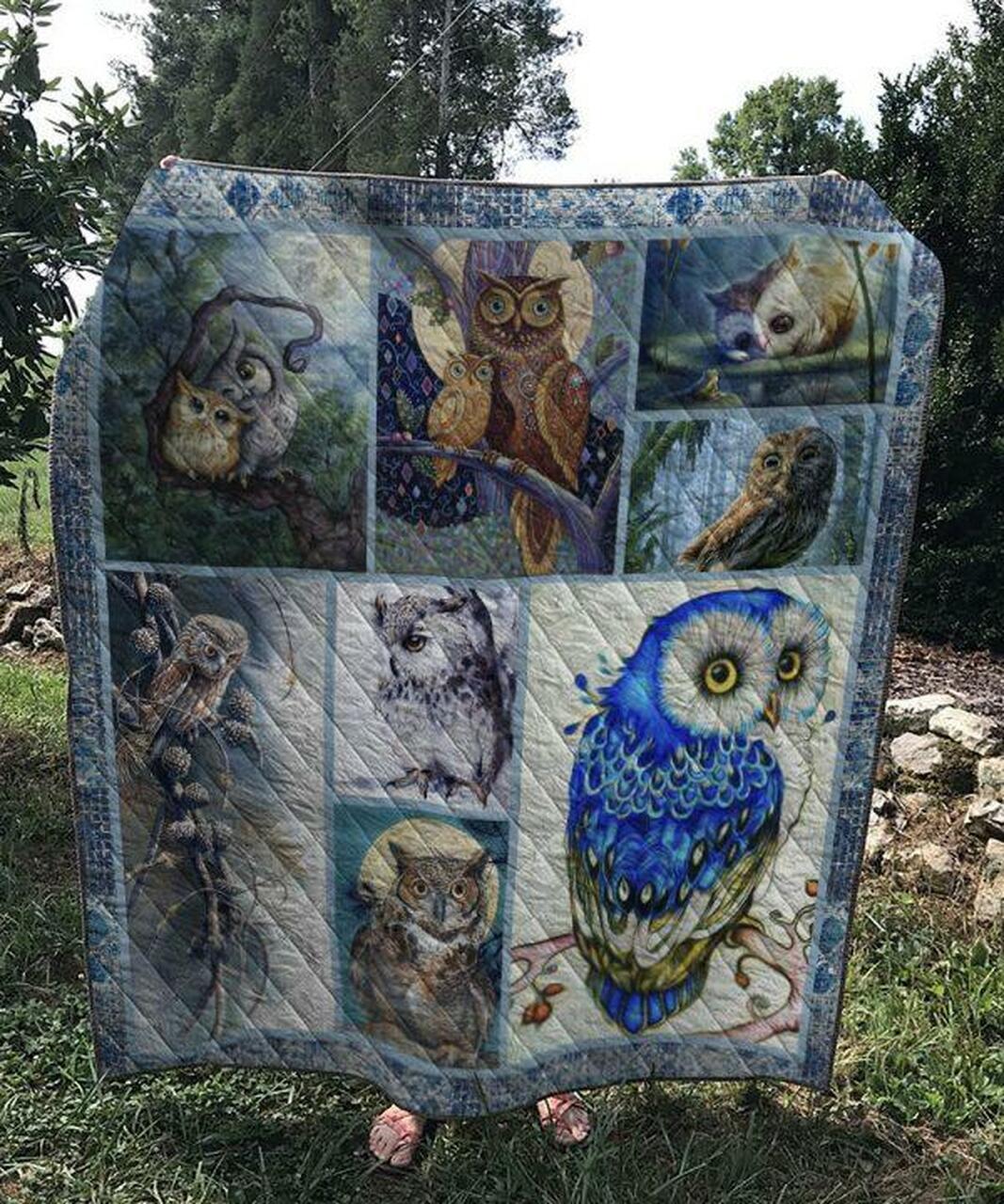 Owl Quilt V12 and Home Decor