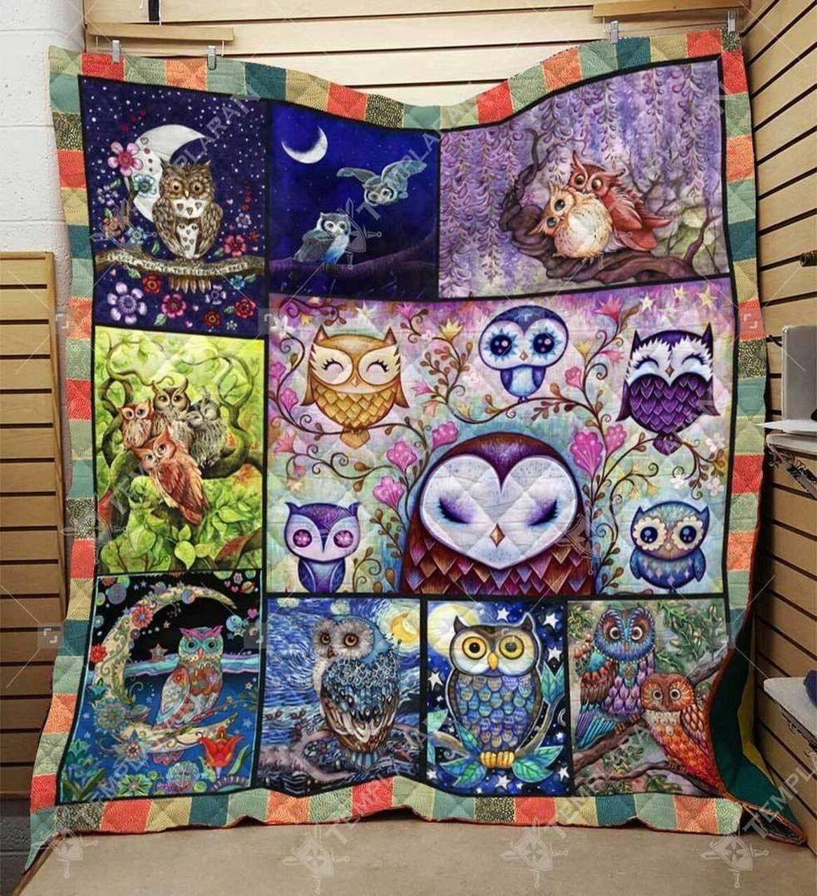 Owl Really Cute Ah Quilt Derqeq and Home Decor