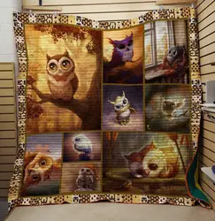 Owl Really Cute Ah Quilt Derqiw and Home Decor