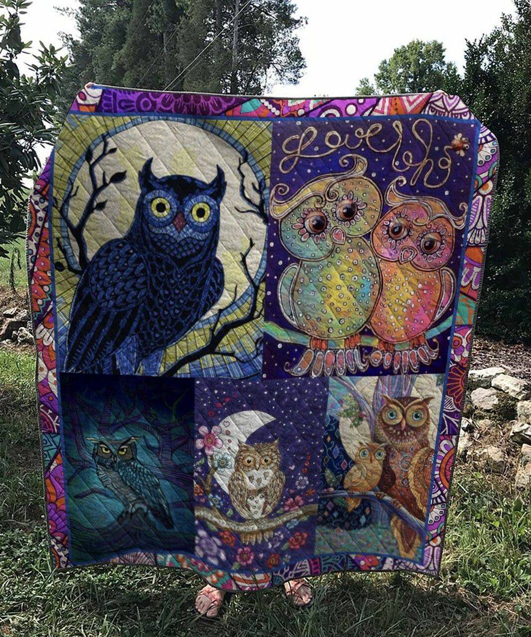 Owl Rhythm Divine Quilt Blanket Dhc020120522Td and Home Decor
