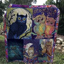 Owl Rhythm Divine Quilt Blanket Dhc020120522Td and Home Decor