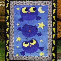 Owl Shut My Eyes Clt180659 Quilt Blanket and Home Decor