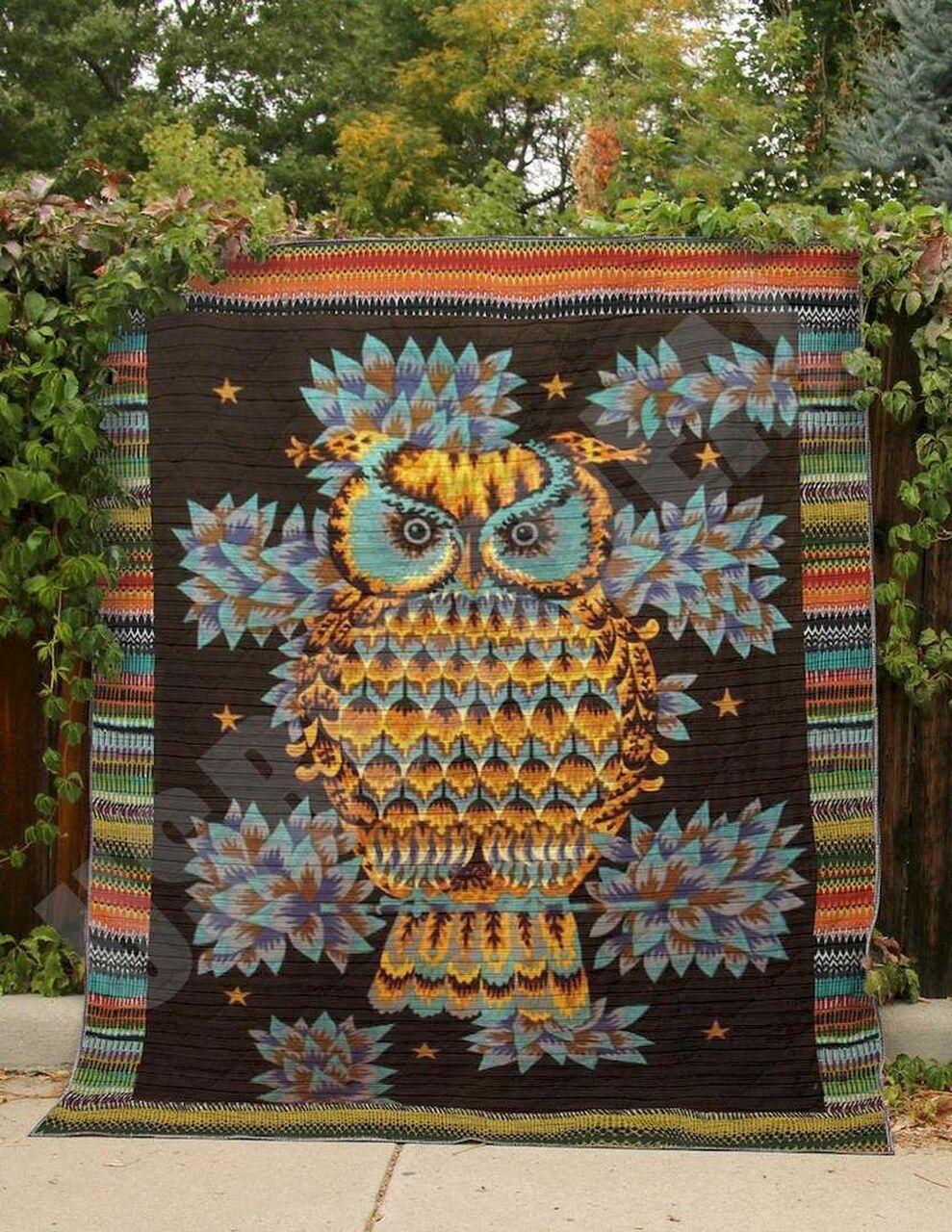 Owl Story Clt140639 Quilt Blanket and Home Decor