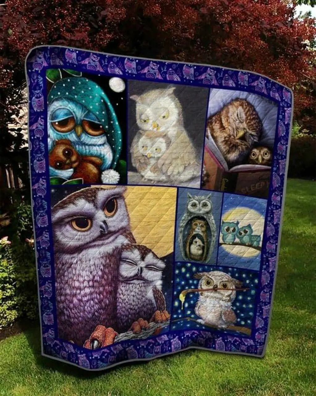 Owl Takin Back My Love Quilt Blanket Dhc020120523Td and Home Decor
