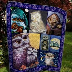 Owl Takin Back My Love Quilt Blanket Dhc020120523Td and Home Decor