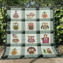 Owl Tn260626 Quilt Blanket and Home Decor