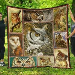 Owl You Make Me Feel Like Owl Quilt Blanket Christmas Christmas Gifts Merry Christmas Holiday Gifts Gift Dhc03011674Dd and Home Decor