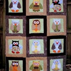 Owls Cla1010432Q Quilt Blanket and Home Decor