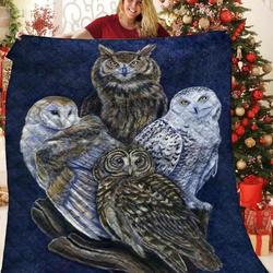 Owls KC2909942CL Quilt Blanket and Home Decor