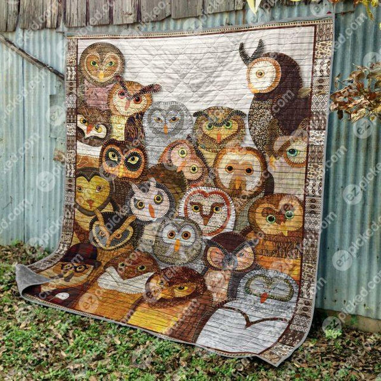 Owlsome Family Quilt Blanket Ytp0 Quilt and Home Decor