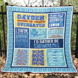 Oxygen Is Overrated Quilt Blanket Aq55  Quilt and Home Decor