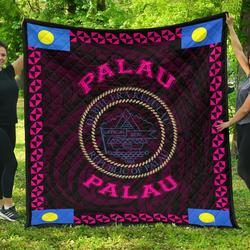 Palau Polynesian Quilt Pink Love Style J11 Quilt  Quilt and Home Decor