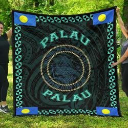 Palau Polynesian Quilt Turquoise Love Style J11 Quilt  Quilt and Home Decor