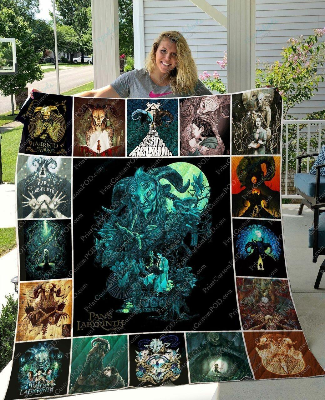 Pan S Labyrinth Quilt Blanket 01 and Home Decor