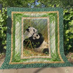Panda Ht140619 Quilt Blanket and Home Decor