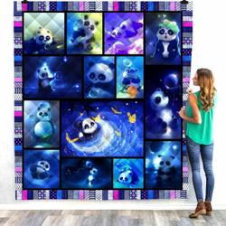 Panda Penguin Pig Print Quilt - Picnic Thin Blanket and Home Decor