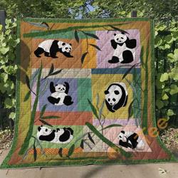 Panda Ver1 Blanket TH2906 Quilt and Home Decor