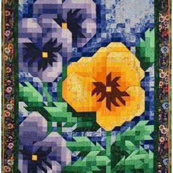 Pansy Mosaic Hur Quilt ak and Home Decor