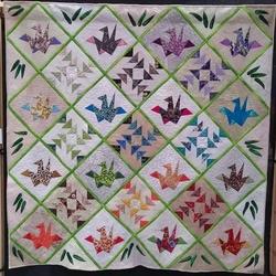 Paper Crane Quilt Tdhwl and Home Decor