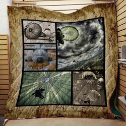Paratrooper Blanket Th1707 Quilt and Home Decor
