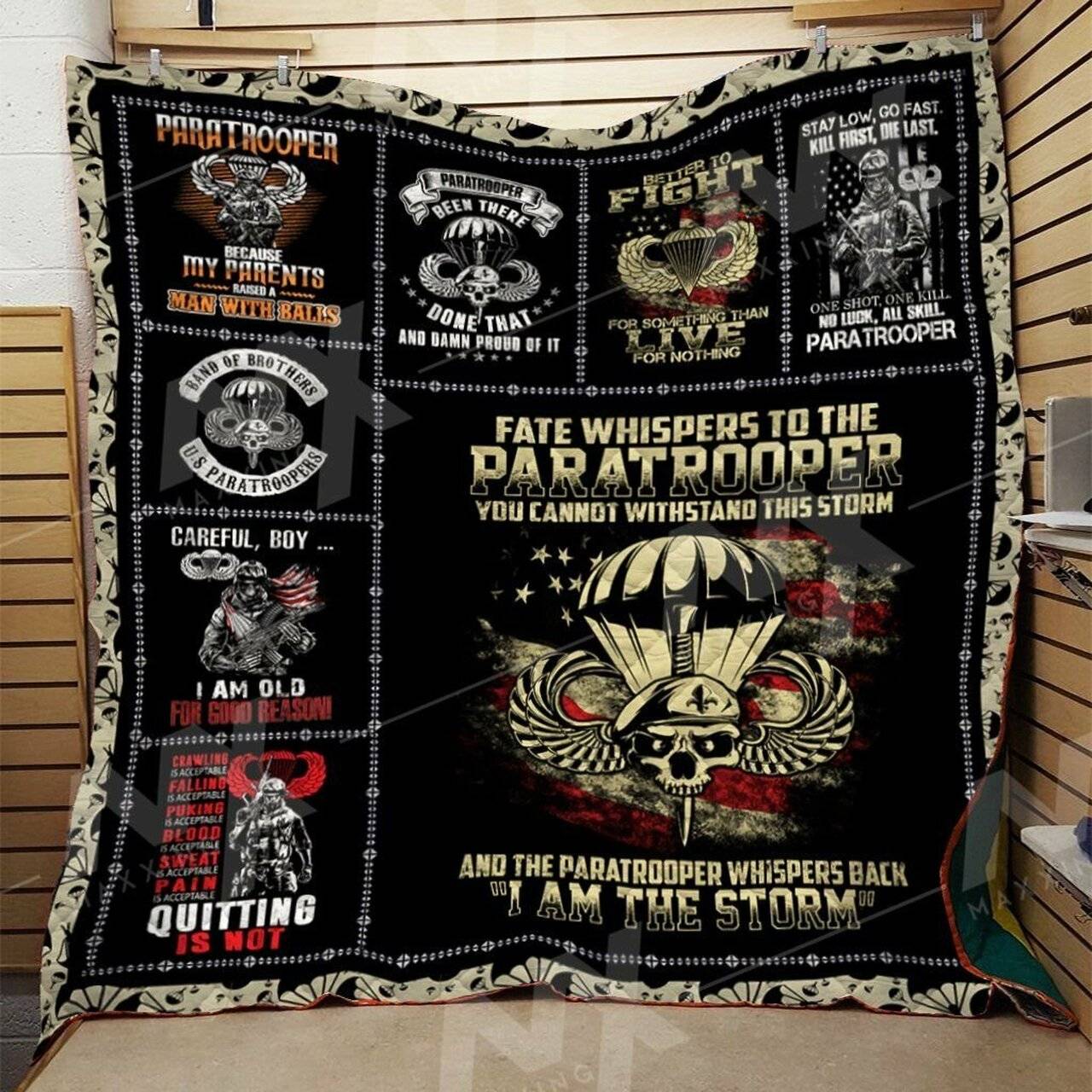Paratrooper Quilt Blanket Dhc0910418Vt and Home Decor