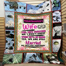 Paratroopers Wife Quilt Blanket Hqt-Qvk00036 and Home Decor