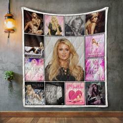 Paris Hilton Album Covers Quilt Blanket and Home Decor