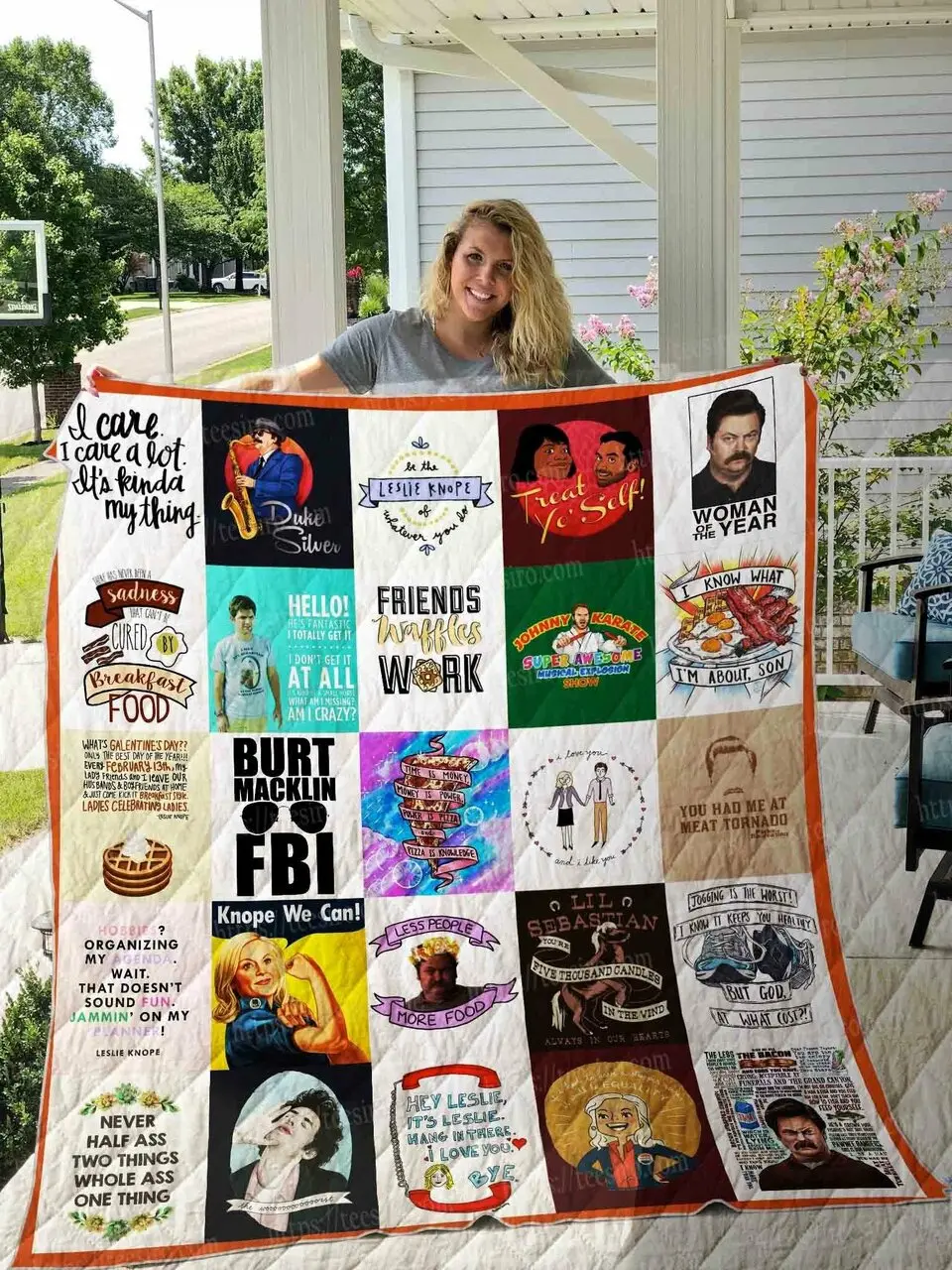 Parks And Recreation All Season Plus Size Quilt Blanket and Home Decor