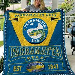 Parramatta Eels Quilt Blanket Lc1 and Home Decor