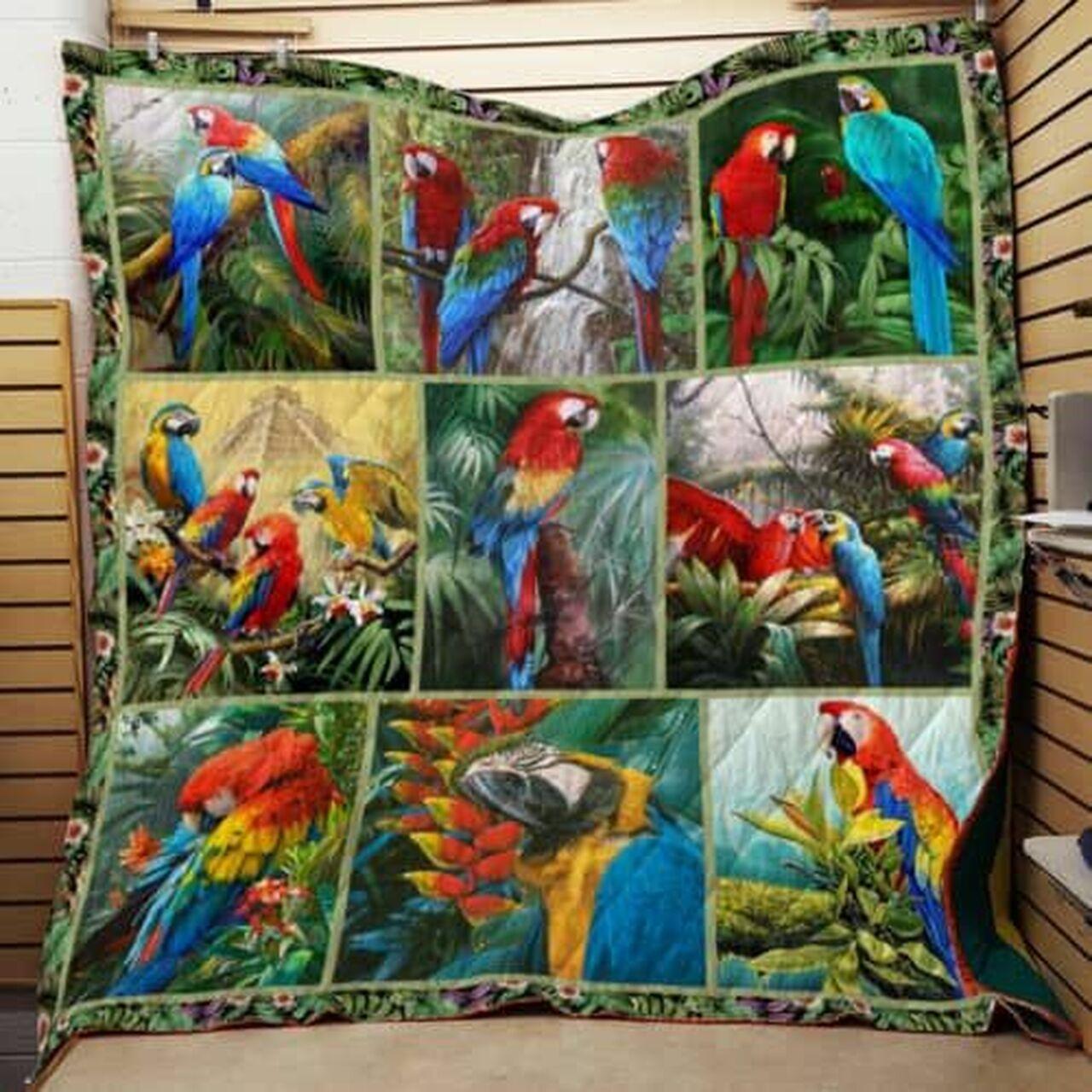 Parrot Cl22100415Mdq Quilt Blanket and Home Decor