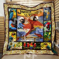 Parrot Quilt Blanket Dhc0910351Vt and Home Decor