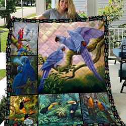 Parrot Quilt Blanket Dhc13123025Vt and Home Decor