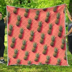 Pastel Pink Pineapple Hur Quilt Bevrvo and Home Decor