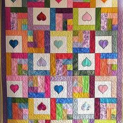 Patchy Hearts Quilt Tdhhs and Home Decor