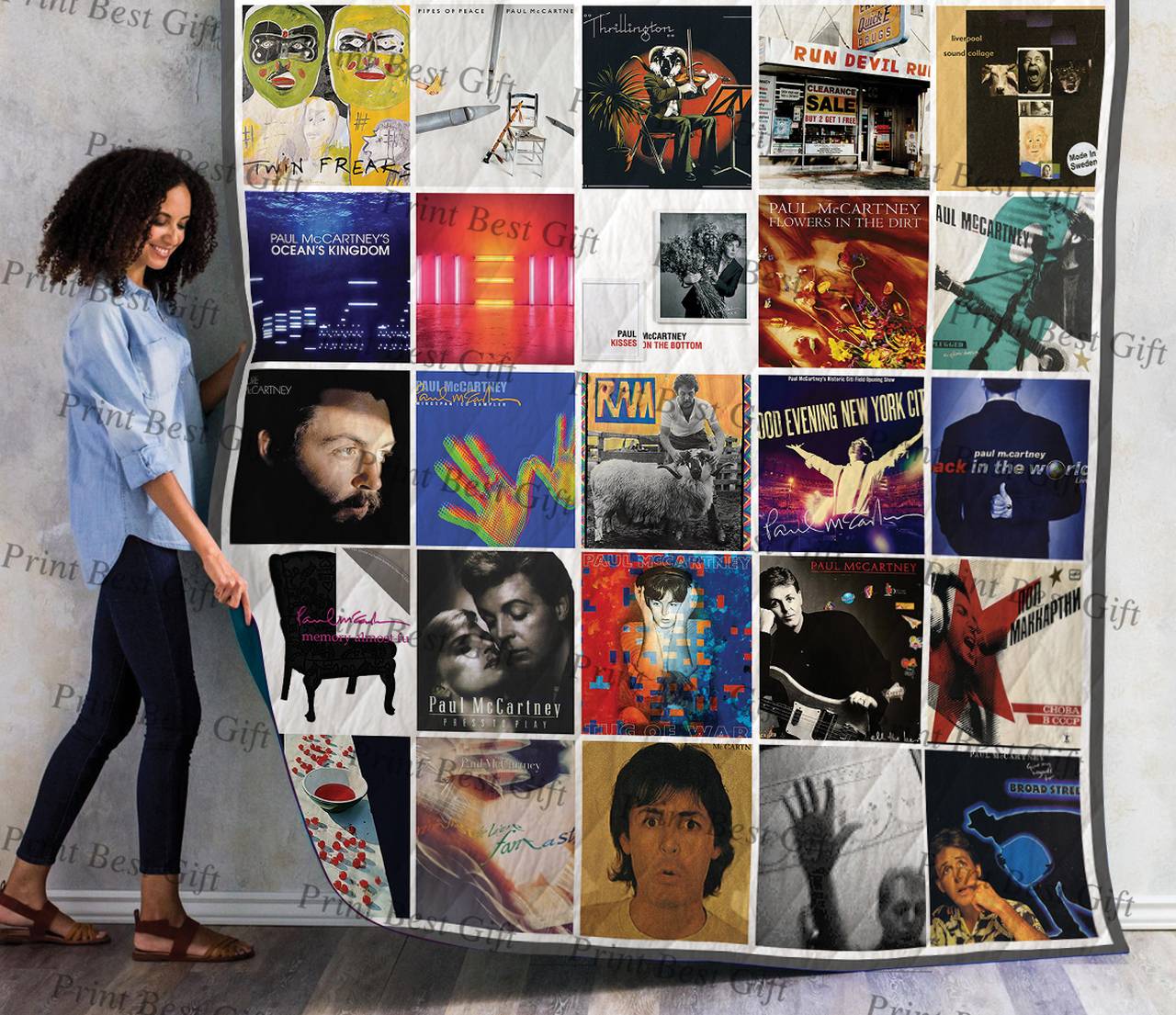 Paul Mccartney Albums Cover Poster Quilt 2 and Home Decor