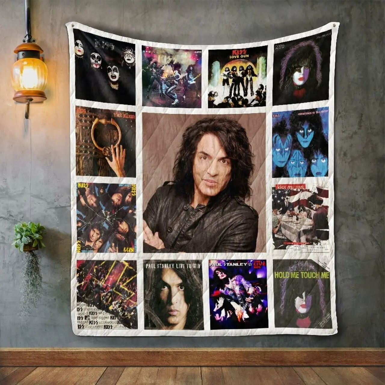 Paul Stanley Album Covers Quilt Blanket and Home Decor