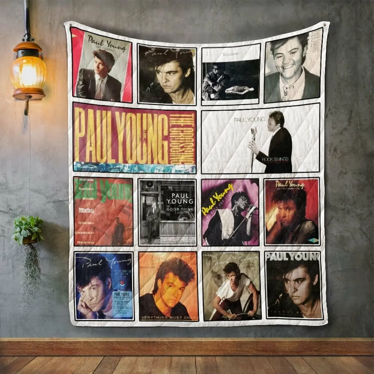 Paul Young Album Covers Quilt Blanket and Home Decor