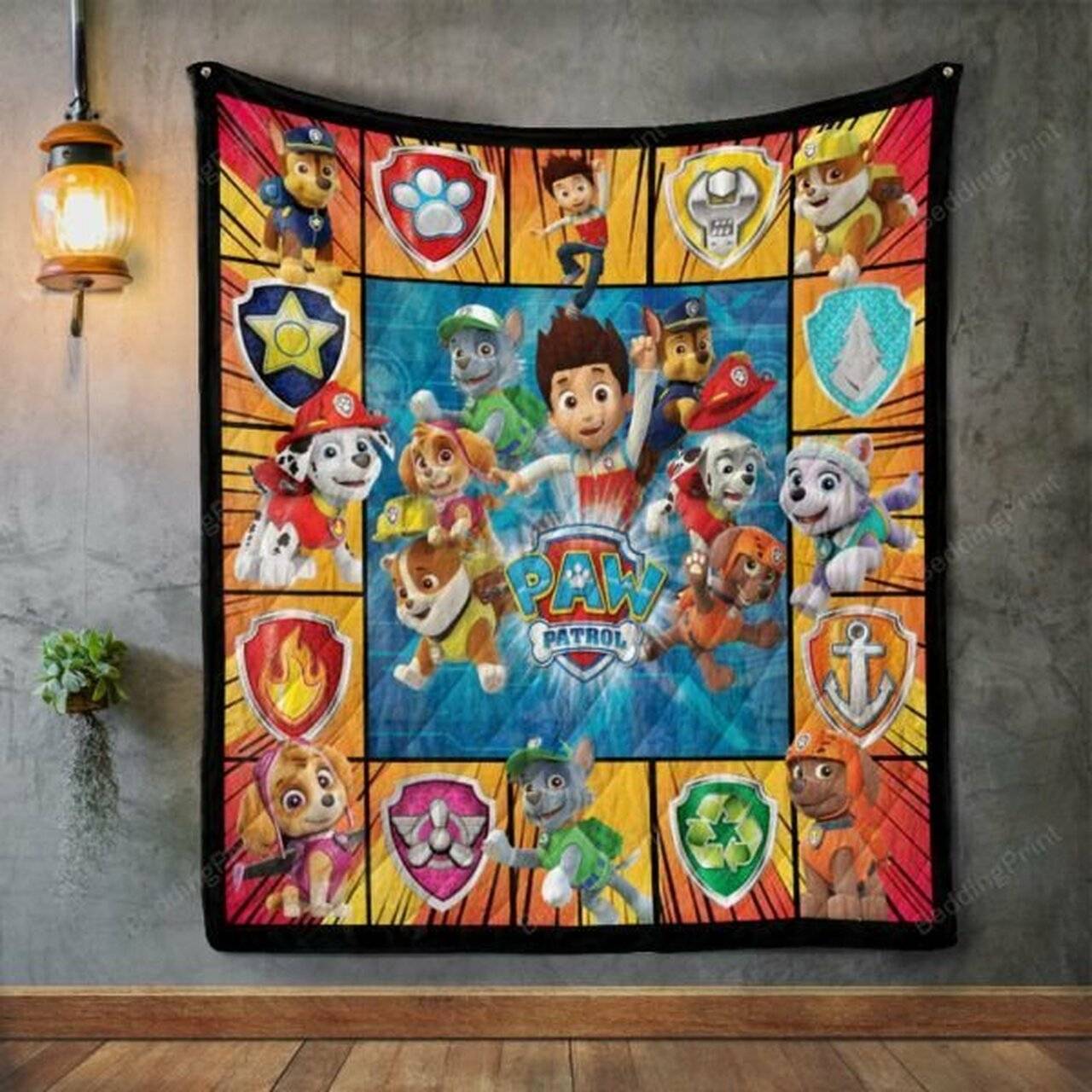 Paw Patrol Style2 Quilt Blanket and Home Decor