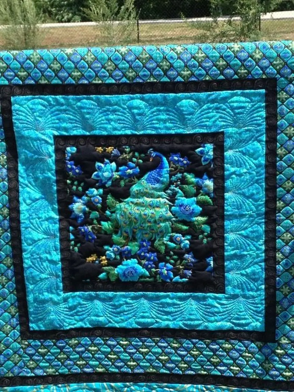 Peacock Cla180611 Quilt Blanket and Home Decor