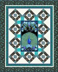 Peacock Hur Quilt ap and Home Decor